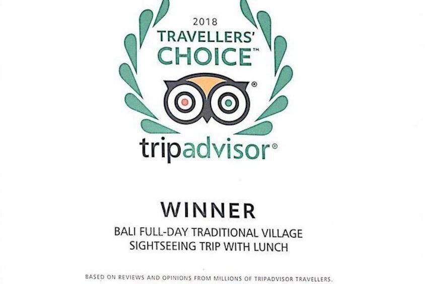 Bali Travellers Choice Reward