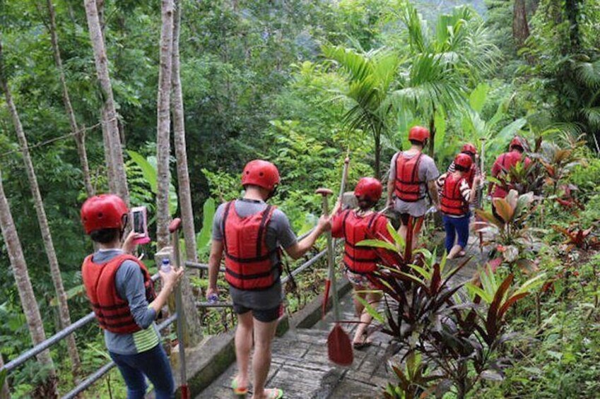 Bali River Rafting Stairs