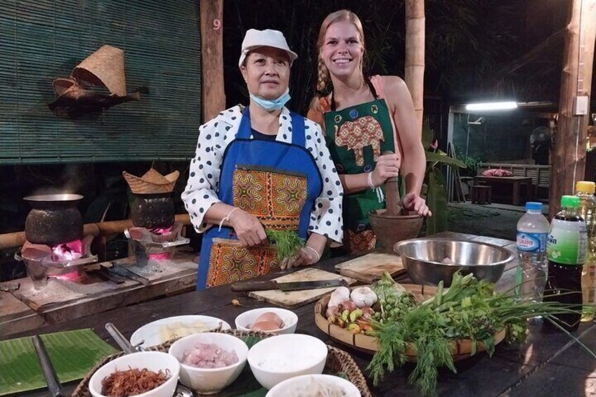 Home-cooked dinner & Baci ceremony with Villagers in Ban Nasang