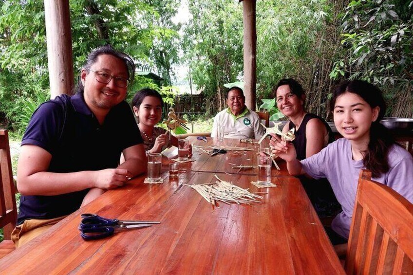 Day-time Bamboo weaving & Cooking Classes join-in