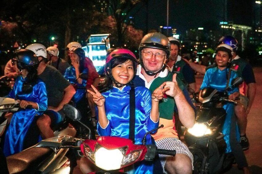 GirlPower Saigon By Night Tour by Scooters with Female Drivers | Kiss Tours