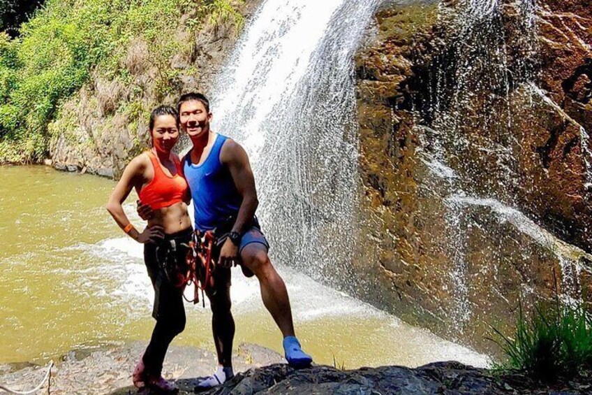 Bottom of 25m waterfall - Canyoning in Da Lat