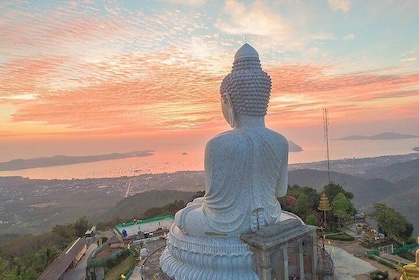 Visite de la ville de Phuket : point de vue de Karon, Big Buddha et Wat Cha...
