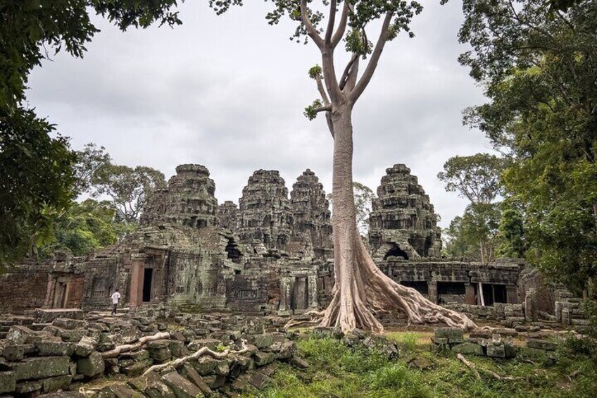 Experience the allure and mystery of Angkor Wat with our Bike the Angkor Temples Tour