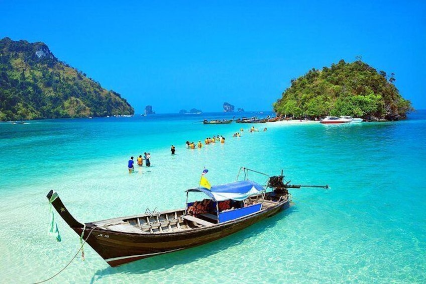 4 Islands Full-day Tour from Krabi with Tub, Chicken, Poda Island & Phra Nang