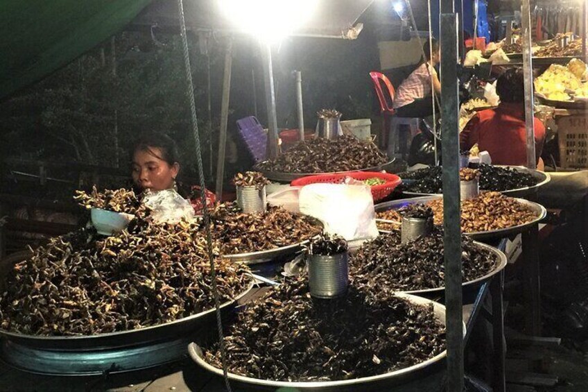Siem Reap 60 Night street foodie tour By Motorcycle