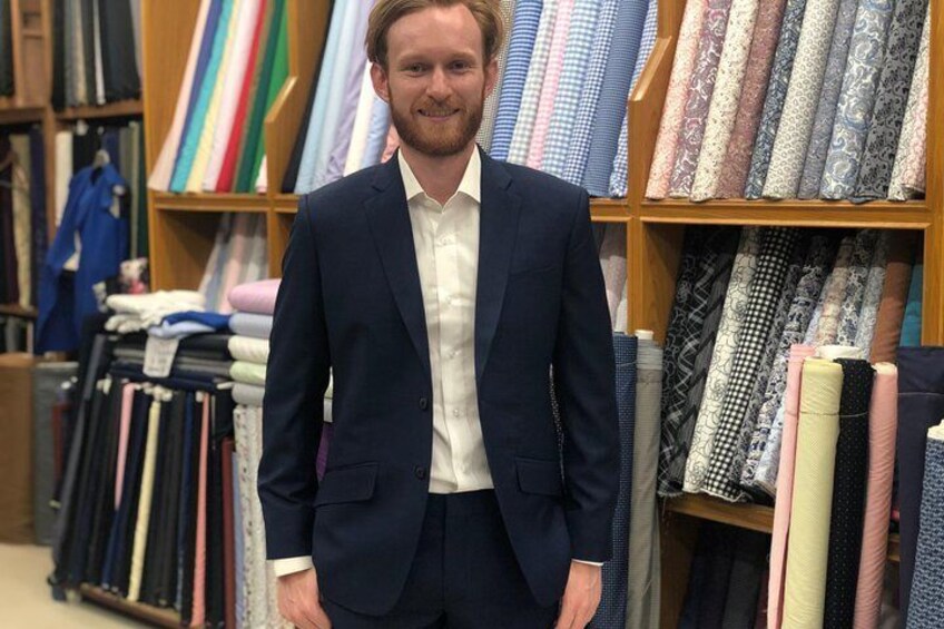 Cashmere wool blend suit