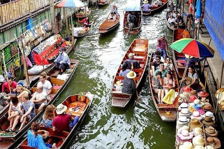 Bangkok - Damnern Saduak Floating Market, Risky Market & Amphawa Floating Market