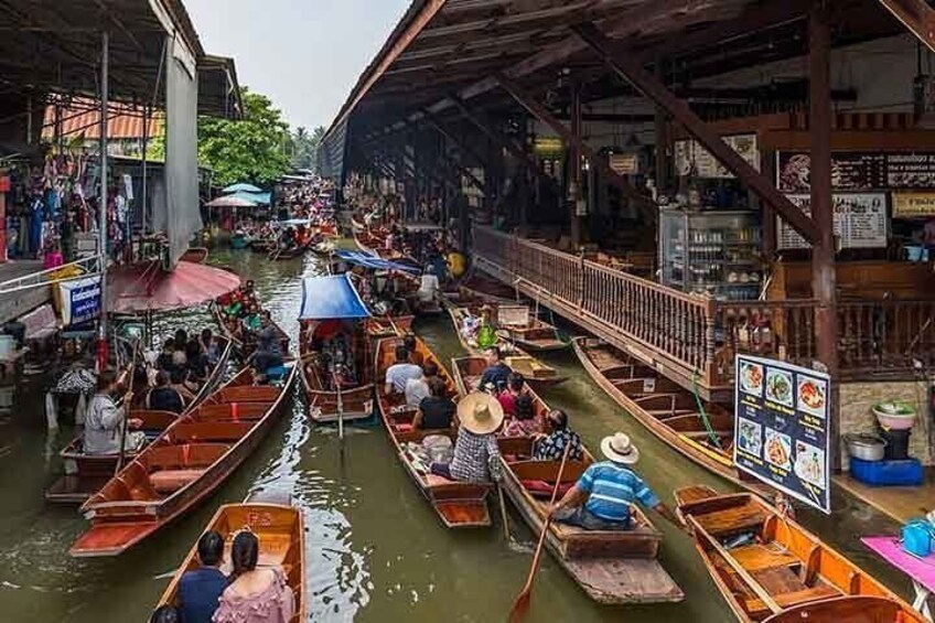 Bangkok - Damnern Saduak Floating Market, Risky Market & Amphawa Floating Market