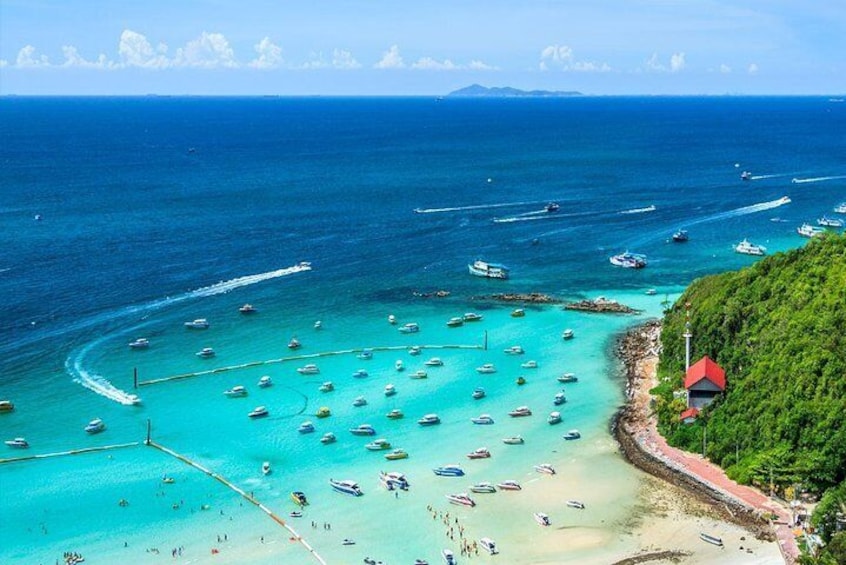 Coral Island Half-day Trip from Pattaya with Lunch & stop over for Parasailing