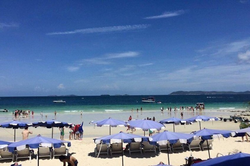 Coral Island Half-day Trip from Pattaya with Lunch & stop over for Parasailing