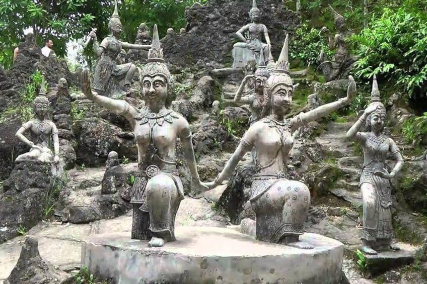 Visit The Magic Garden see many statues of angels and gods made by local people from samui