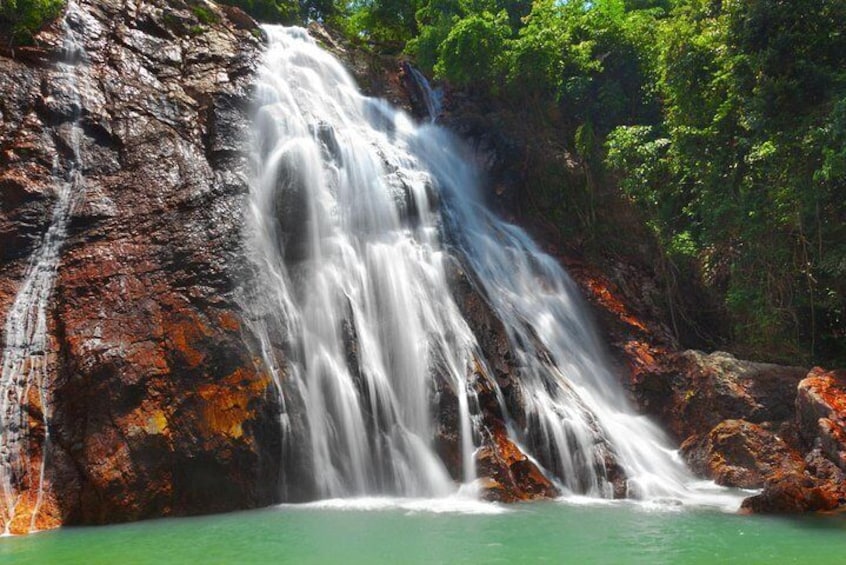 Swim at the biggest and best waterfall on Koh Samui