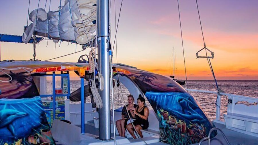 Aruba Sunset Sail Cruise aboard The Dolphin Catamaran