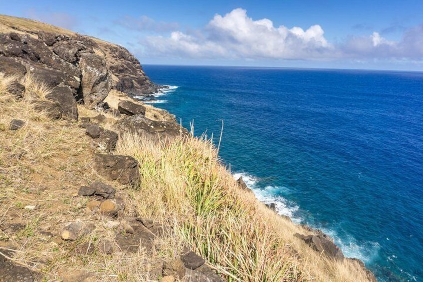 Cliffs of Poīke's southern side.