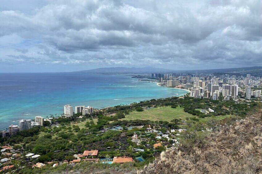 View from the top of Diamond Head Crater