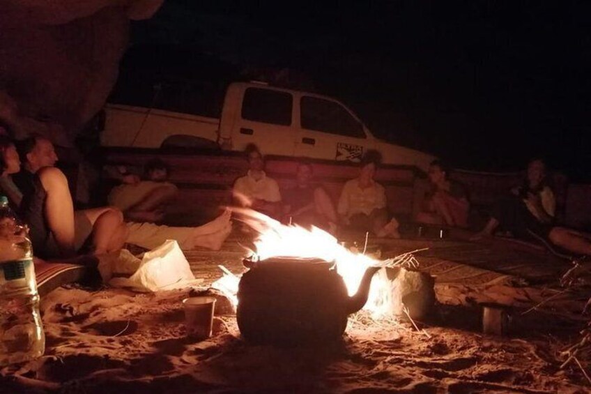 Wadi Rum New Year Eve Party (Jeep Tour + Dinner + Music + Fireworks + Overnight)