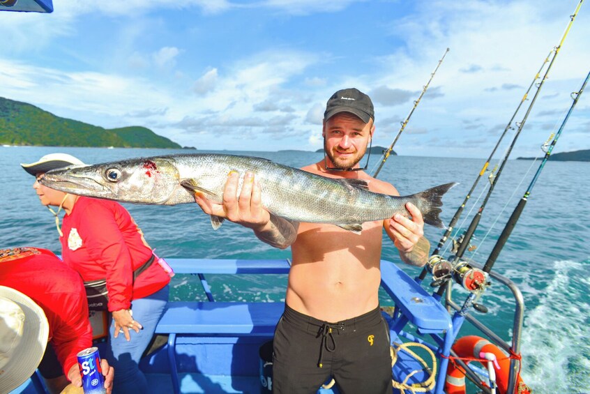 Racha Island Fishing Join On Special Giant Fish From Phuket