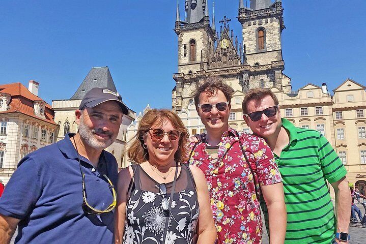 Tour clients on the Old Town Square