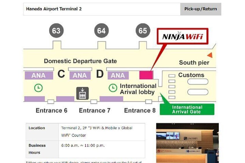 Unlimited WiFi Router - Haneda Airport (Tokyo) Pickup