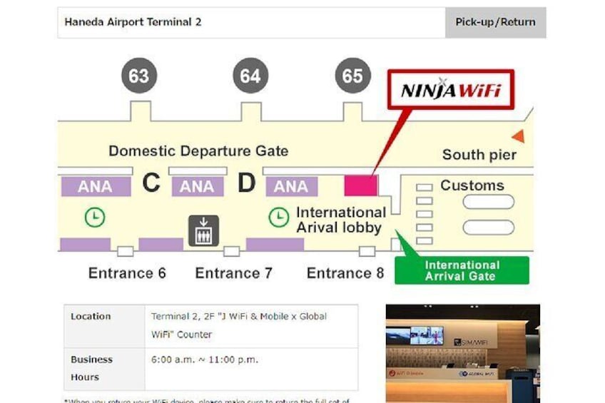 Unlimited WiFi Router - Haneda Airport (Tokyo) Pickup