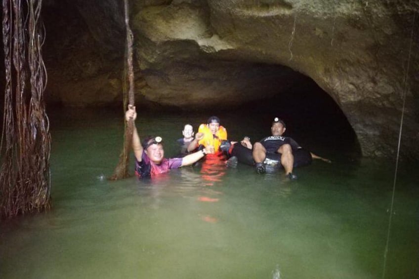 Tubing in Turtle cave