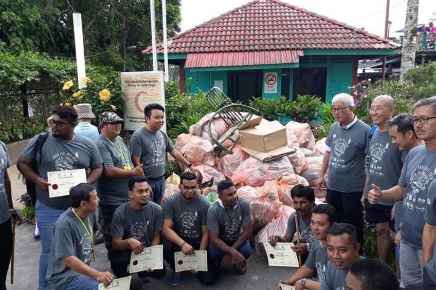 Trash cleanup CSR activity @Penang Hill