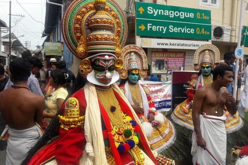 Kathakali Artists at Jewish Town