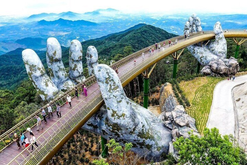 Ba Na Hills & Golden Bridge Tour: Cable Car, Fantasy Park, Buffet