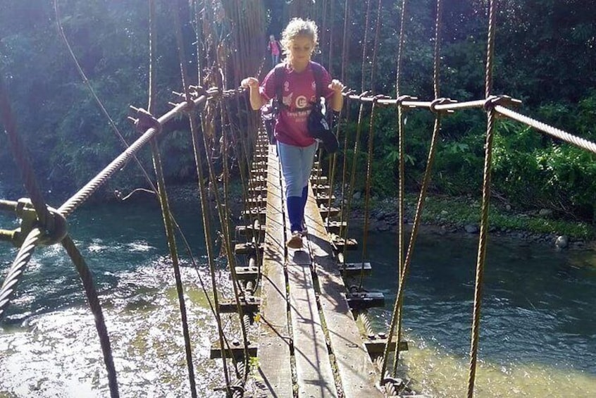 Hanging bridge in Headhunter's trail trek
