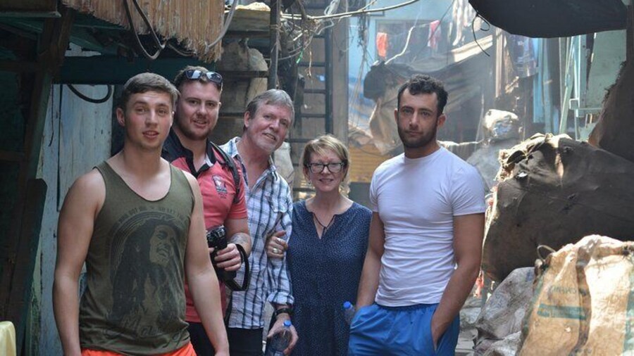 our happy guest visiting the alley where a small movie clip was filmed.