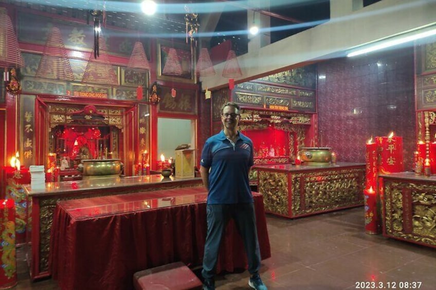 Chinese temple Dharma Bhakti at China Town Jakarta. One of the oldest chinese temple built at 1650.