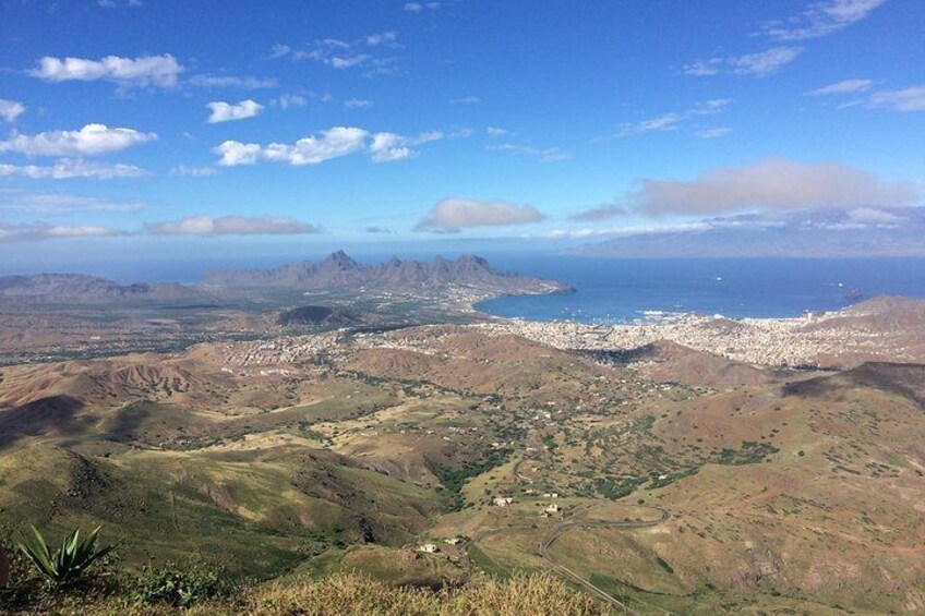 View of Mindelo from atop Monte Verde