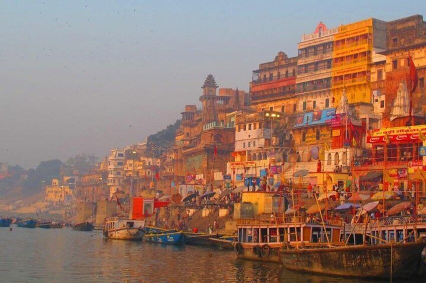 Varanasi Full-day Tour with Guide & Boat Ride