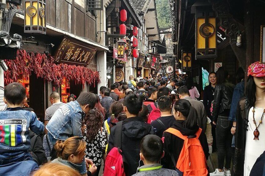Busy time of the old town