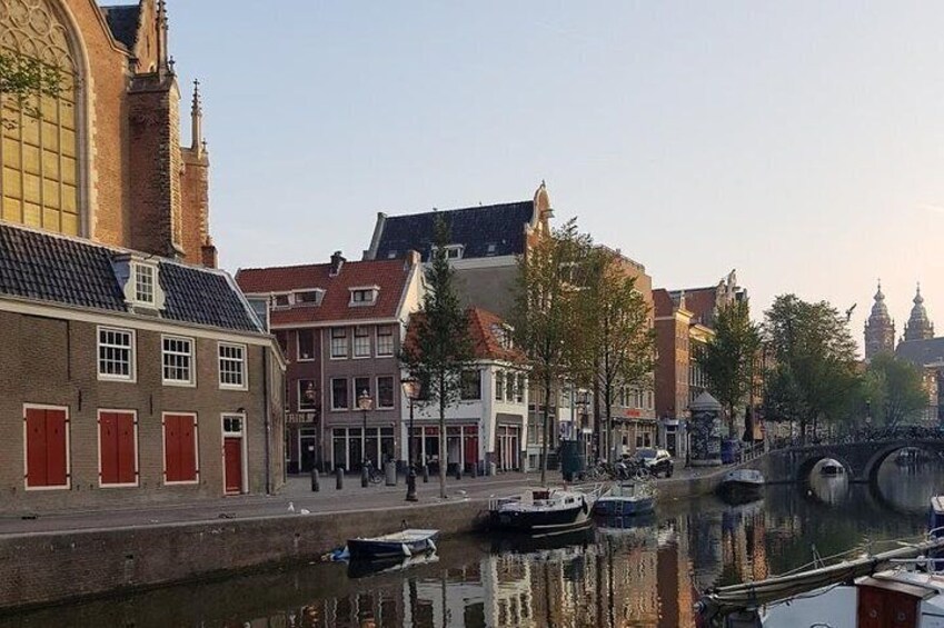 Old trade houses in Amsterdam.