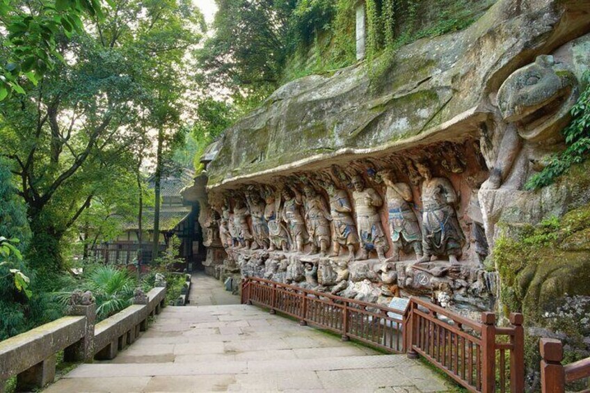 Dazu and Anyue Ancient Rock Carvings Combined Private Tour