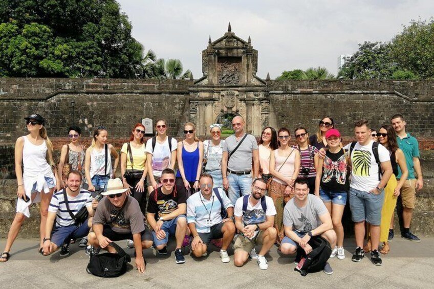 Fort Santiago gate with guests