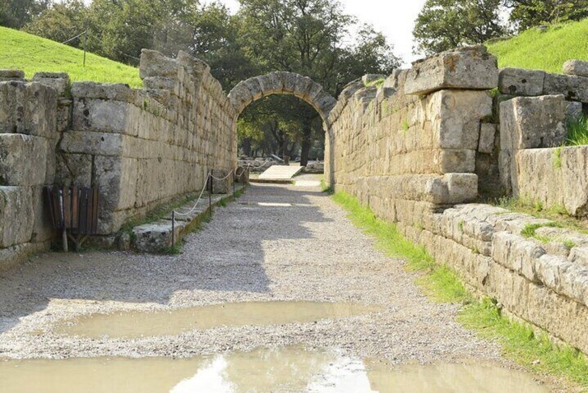 Entrance to the Olympic stadiums. 