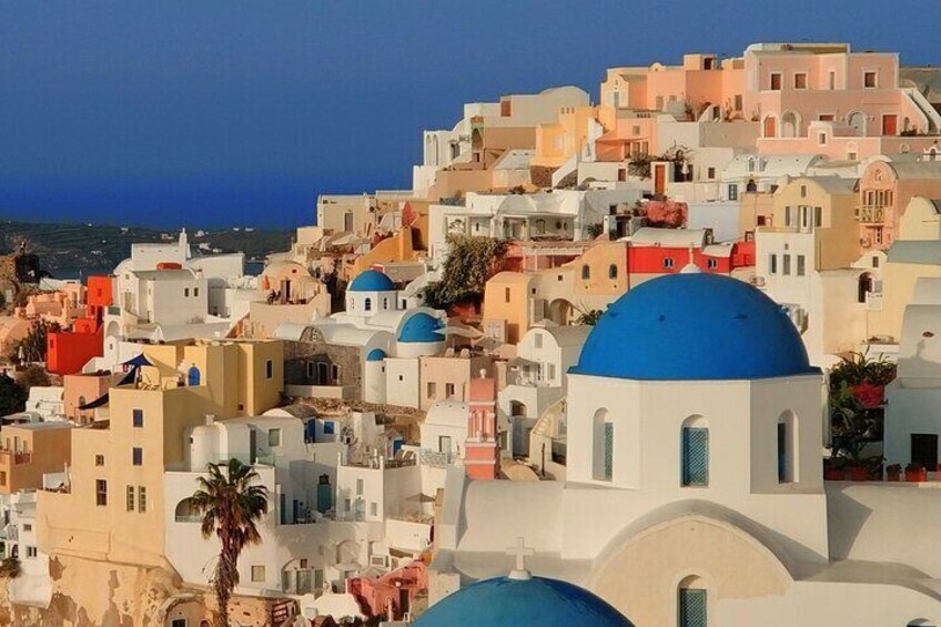 Sunset in Blue Domed Oia