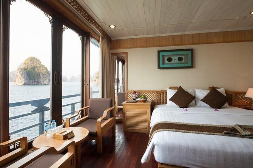 2-Day Halong Bay With 3 Star Cruise from Hanoi: Deluxe Cabin, Cave, Kayaking