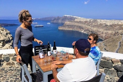 Lille gruppe Santorini Winery Tour