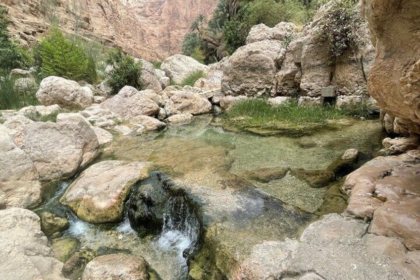 Private Day Trip to Wadi Shab, Fins Beach & Bimmah Sinkhole 