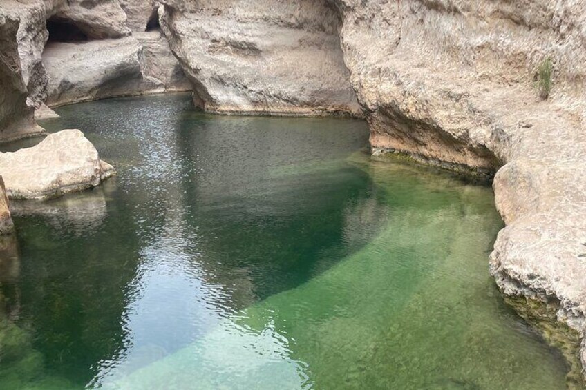 Private Day Trip to Wadi Shab & Bimmah Sinkhole Price Up To 5 Persons 