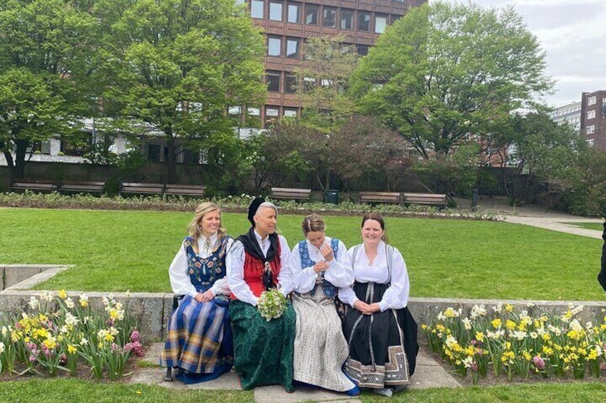 When we were lucky to meet friendly locals wearing their bunads