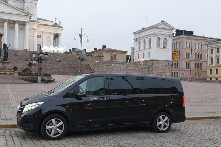 Private sightseeing tour around Helsinki by VIP car for 1-6 pax.