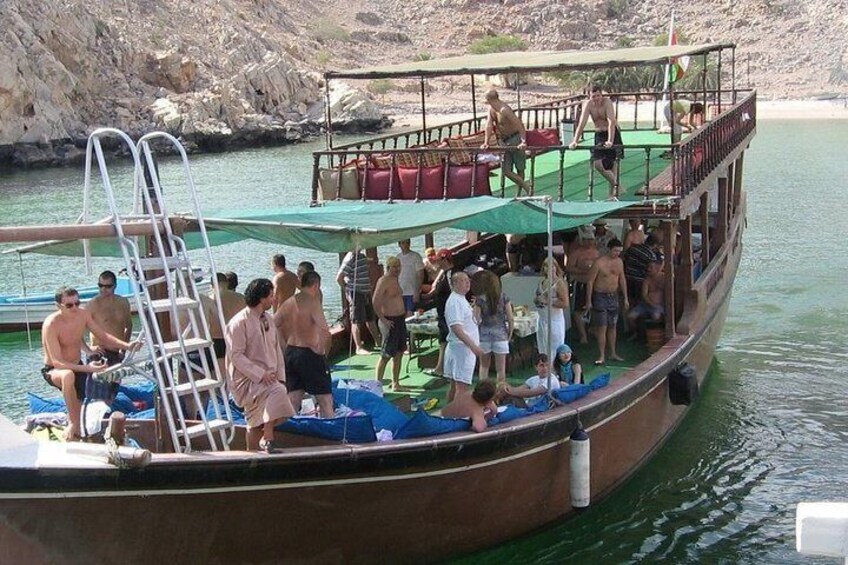 Khasab dhaow cruise,Oman tours,Oman day tours