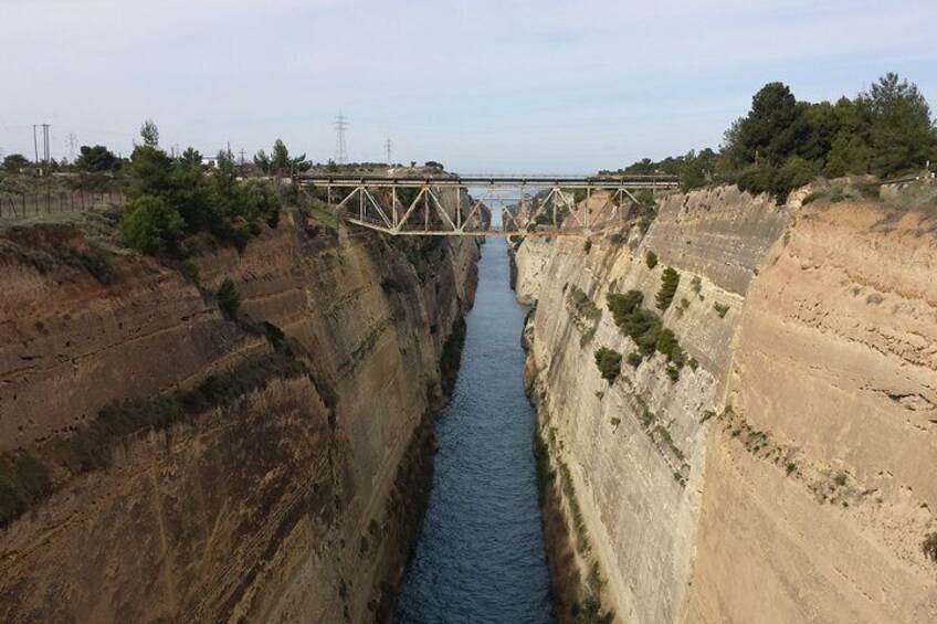 Canal of Corinth, view from the bridge