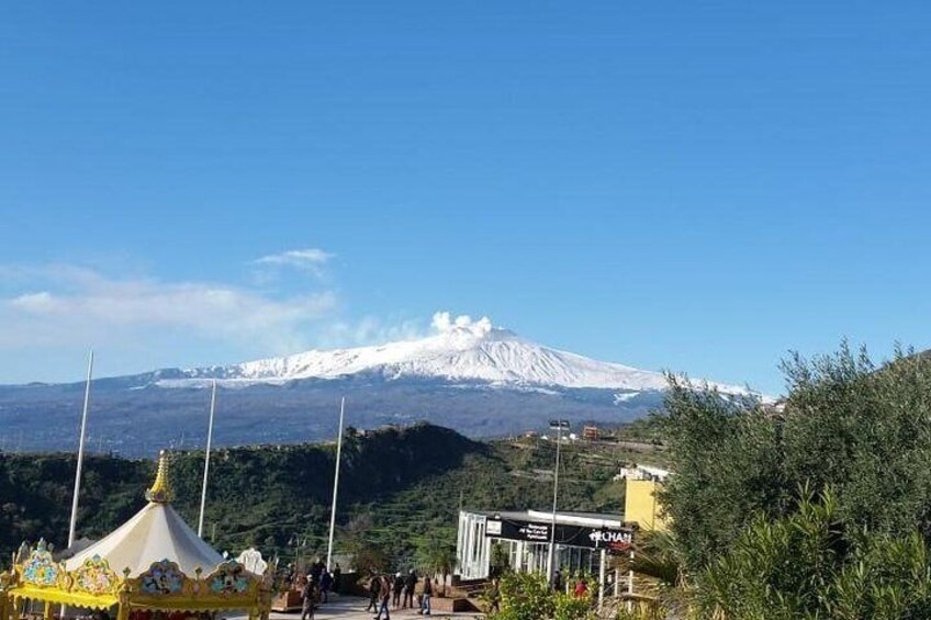 Etna view from Taormina