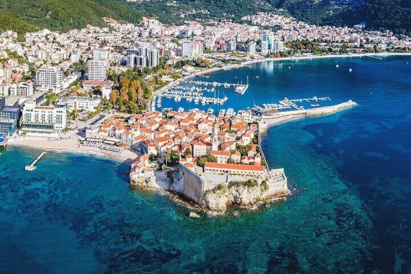 Budva from the Air - Montenegro - ALT Private Excursion from Dubrovnik